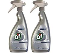 Cif 7517938 Professional Stainless Steel and Glass Cleaner, 750 mL (Pack of 2)