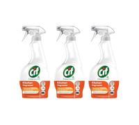 Cif Cleanboost Kitchen Degreaser Spray, 500ml, Pack of 3