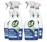 Cif Cleanboost Power & Shine Bathroom Spray 100% soap scum & limescale removal for cleaning ceramic, chrome, enamel, plastic, and stainless-steel surfaces 700 ml Bulk Buy (4)