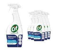 Cif Cleanboost Power & Shine Bathroom Spray 100% soap scum & limescale removal for cleaning ceramic, chrome, enamel, plastic, and stainless-steel surfaces 700 ml Bulk Buy (6)