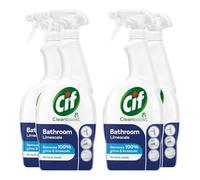Cif Cleanboost Power & Shine Bathroom Spray 100% soap scum & limescale removal for cleaning ceramic, chrome, enamel, plastic, and stainless-steel surfaces 700 ml Bulk Buy (4)