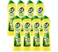 CIF Cream Lemon 500ml x 8, Multi Purpose Household Cleaner Degreaser Dirt Remover with Welari Thank You Card | (8pack)