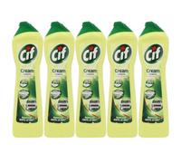 Cif Cream Lemon Household Cleaner 500Ml X 5