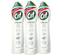 Cif Original Cream Multipurpose Surface Cleaner enriched with a fresh, ocean scent made with 100% natural cleaning particles for gentle and reliable cleaning, Multi Buy 3 Pack