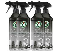 Cif Stainless Steel specialist Spray Scientifically designed to remove stubborn dirt for 100% streak-free shine on the stainless steel surfaces, Multi Buy 4 Pack
