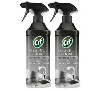 Cif Stainless Steel specialist Spray Scientifically designed to remove stubborn dirt for 100% streak-free shine on the stainless steel surfaces, Multi Buy 2 Pack