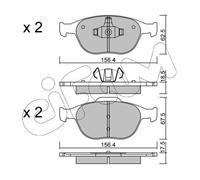 Brake pads 822-533-0 CIFAM for FORD FOCUS I TOURNEO CONNECT TRANSIT CONNECT
