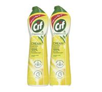 Ciff Cream Cleaner Lemon 500ml (Pack of 2) | Multi-Purpose Surface Cleaner | Tough on Grease & Grime, Leaves a Fresh Lemon Scent