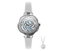 CIGA Design Denmark Rose Quartz Watch Leather Strap