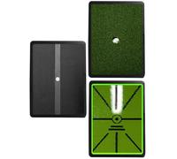 CIGAA Golf Mat Training Aids Practice mats: 3-In-1 Golf Swing Training Aid Replaceable Mats For Winter Fairway, Durable Impact Non-Slip Rubber Base, For Golf Beginners & Enthusiasts