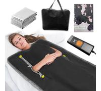 CIGAA Infrared Sauna Blanket for Relaxation and Detoxification, Portable Sauna Blanket with Handheld Controller and Storage Bag, Home Sauna Blanket