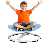 CIGAA Spinning Chair for Autism, Sensory Spinning Toys for ADHD Kids, Physical Coordination Training Indoor & Outdoor Autism Sensory Equipment, Kids Swivel Chair, Blue