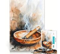 Cigar Affair 1000 Piece Jigsaw Puzzles for Adults Teenagers Home Play Fine Thick Home Fun Wall Art (38x26cm)