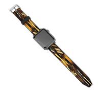 Cigar And Wine Whiskey Cute Leather Watch Strap Compatible with IWatch Sport Replacement Band for Men Women