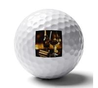 Cigar And Wine Whiskey Funny Printed Golf Ball Personalized Practice Balls Cool Accessories Gifts for Golfers Dads Men Women