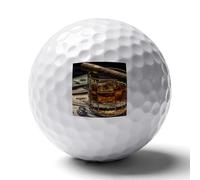 Cigar And Wine Whiskey Standard Golf Balls Professional Gift for Boyfriend Father Husband Son