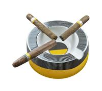 Cigar Ashtray Big Ashtrays for 8" Round Cigarettes Large Rest Outdoor Cigars Ashtray for Patio/Outside/Indoor Ashtray Gifts for Men