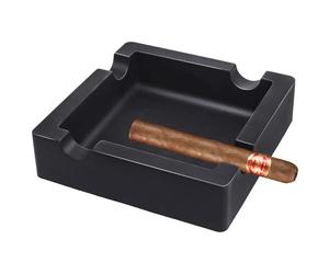 Cigar Ashtray for Outside Patio, Unbreakable Large Ring Gauge Silicone Ashtrays for Indoor/Home Decor with 4 Rest Cigar Holder Ash Tray Minimalistic