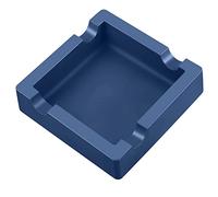 Cigar Ashtray with Large Wide Rests Suit for Any Gauge Cigars,Silicone Cigar Ashtrays for Outdoors Indoor Patio Outside,Unbreakable/Burn-resistant/Non-slip Ashtray (Navy Blue)