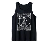 Cigar Box Guitar - CBG - Leonardo da Vinci - Vitruvian Man Tank Top