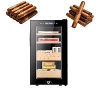 Cigar Cabinet Electric 200 Count 46L With Spanish Cedar Wood, High End Valentine Day Gift For Men Valentines Day Gift Ideas, Stylish Den And Living Room Furniture