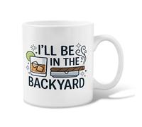 Cigar Ceramic Coffee Mug, Casual Modern Whiskey Lime Summer Black Novelty Office Drinking Cup with Handle Ideal for Friends Family Co-worker Lovers Eldership Senior 11 Oz
