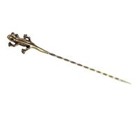 Cigar Draw Enhancer Tool Cigar Punch Cutter Smoke Holder Bronze Cigar Needle Screw Out Punch Anti-Hot Draw Tool Getting More 30% for Each Retro Carving Shape (Gecko)
