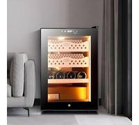 Cigar Humidor 50L with Humidity Control - Electric Cigar Cabinet Dual-Core Refrigeration for Up to 300 Cigars