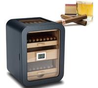 Cigar Humidor Cabinet with Spanish Cedar Wood Drawer, Large Capacity for 110 Cigars, Includes Humidifiers and Digital Hygrometer, for Cigar Lovers
