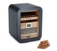 Cigar Humidor Storage Cabinet for 110 Capacity, Spanish Cedar Interior with Humidifier and Digital Hygrometer, Glass Door for Display