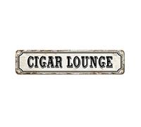 Cigar Lounge Custom Street Sign Cigar Lounge Signs Cigar Lounge Metal Tin Sign Cigar Lounge Owner Gift Wall Art Vintage Rustic Metal Wall Sign Wall Decor For Bedroom Living Room Front Porch