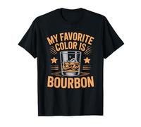 Cigar Lover Whiskey Drinker, My Favorite Color is Bourbon T-Shirt