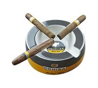 Cigar Outdoor Ashtrays for Patio - Large 8" Round Cigars & Cigarettes Ashtray