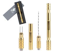 Cigar Punch Cigar Draw Enhancer and Cigar Nubber 4 in 1 The Cigar Punch for All Cigars is a Practical and Essential Cigar Accessories for Cigar Lovers Great Gift for a Man (Gold)