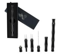 Cigar Punch Cigar Draw Enhancer Tool Cigar Draw Enhancer Cigar Fixing Needle and Cigar Punch 3 in 1 The Cigar Punch for all Cigars is a Practical and Essential Cigar Accessories for Cigar Lovers