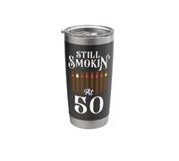 Cigar Smoking 50Th Birthday Vintage Still Smokin' At 50 Stainless Steel Insulated Tumbler