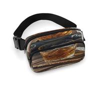 Cigar & Whiskey Fanny Pack Belt Bag with Adjustable Strap Fashion Waist Bag for Outdoor Sports Hiking