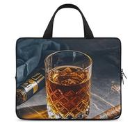 Cigar & Whiskey Laptop Bag Durable Laptop Sleeve Water-Resistant Notebook Bag for Computer Or Tablet