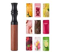 Cigarette Alternative Breath Stick Set，Quit Breathlace Filter Help Stop Stress，Relief Breath Inhaler Flavoured for Adults，Breathe Free Device Flavour Filters Gifts (Brown, 9 Random)