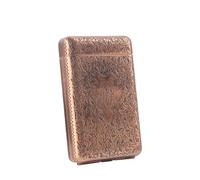 Cigarette Box - Metal Cigarette Case, Metal Cigarette Case Vintage Cigarette Holder Box King Size Portable Pack 16pcs Regular Size Cigarettes Gifts For Man Women(Red)