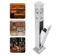 Cigarette Butt Collector Trash Can, Vertical Outdoor Ashtray, Inner Bucket Type for Patios, Ideal for Cigarette Disposal, Durable and Weather-Resistant