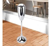 Cigarette Butt Container - Cigar Ashtray Stand, Commercial Metal Smokers, Outdoor Pedestal Ashtray, Large And Tall Outdoor Ashtrays For Cigarette Butt Disposal, Cigar Ashtray With Lid(Silver)