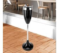 Cigarette Butt Container - Cigar Ashtray Stand, Commercial Metal Smokers, Outdoor Pedestal Ashtray, Large And Tall Outdoor Ashtrays For Cigarette Butt Disposal, Cigar Ashtray With Lid(Black)