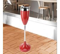 Cigarette Butt Container - Cigar Ashtray Stand, Commercial Metal Smokers, Outdoor Pedestal Ashtray, Large And Tall Outdoor Ashtrays For Cigarette Butt Disposal, Cigar Ashtray With Lid(Red)