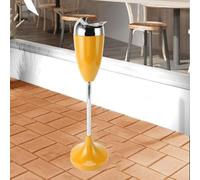 Cigarette Butt Container - Cigar Ashtray Stand, Commercial Metal Smokers, Outdoor Pedestal Ashtray, Large And Tall Outdoor Ashtrays For Cigarette Butt Disposal, Cigar Ashtray With Lid(Yellow)