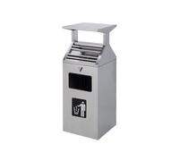 Cigarette Butt Disposal Smoking Area Trash Bin Stainless Steel Rainproof Ash Cylinder for Outdoor Street Square