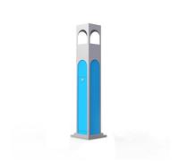 Cigarette Butt Disposal Stainless Steel Vertical Ash Column with Lock Smoking Area Cigarette Extinguishing Bucket