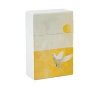 Cigarette Case A White Dove Flies by Waterproof Cigarette Box Smoking Accessories Cigar Holder for Men Women
