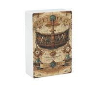 Cigarette Case Antique Treasure Map Waterproof Cigarette Box Smoking Accessories Cigar Holder for Men Women