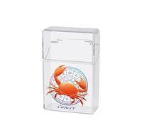 Cigarette Case Box for 85mm King Size 20pcs Transparent Cigarette Display Holder Transparent Portable Case for Men Women (Cancer)